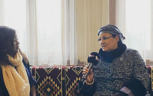 Nijer Cumhurbaşkanı Bazoum'un eşi Khadija Bazoum, Ankara'daki Afrika evini ziyaret etti